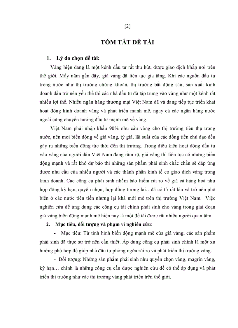 image for page Áp dụng công cụ phái sinh để phòng ngừa rủi ro trong kinh doanh vàng tại Việt Nam