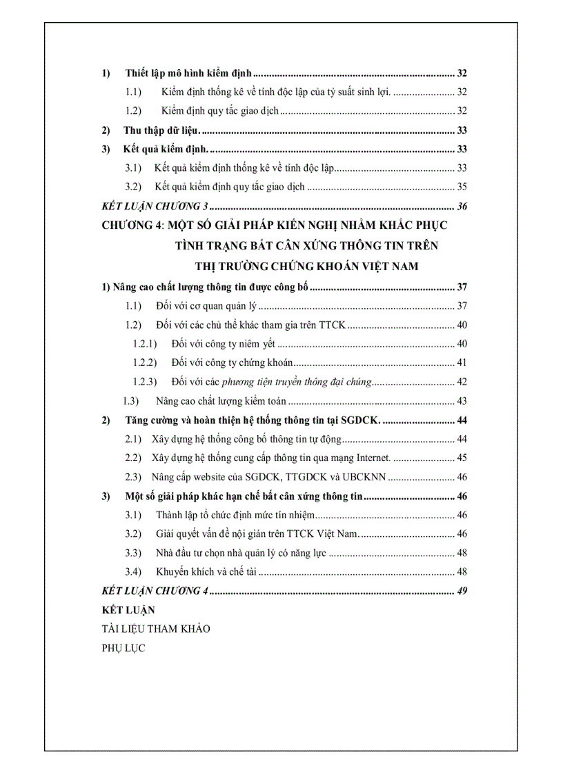 image for page Bất cân xứng thông tin trên TTCK Việt Nam