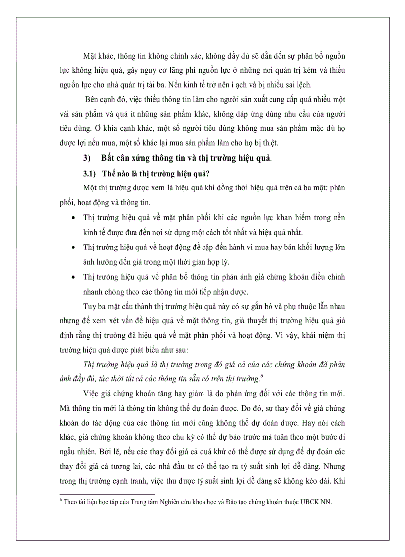 image for page Bất cân xứng thông tin trên TTCK Việt Nam