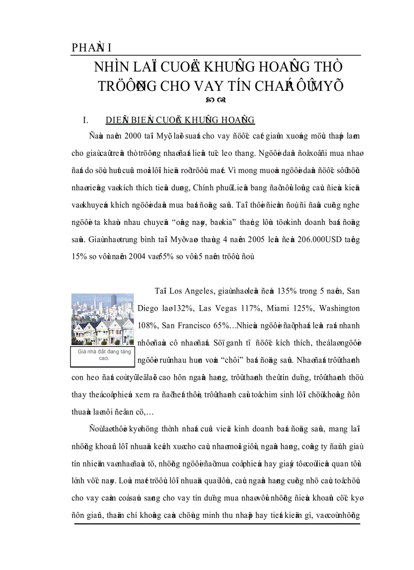 image for page Phân tích thị trường bất động sản Tp HCM liên hệ với thị trường Mỹ