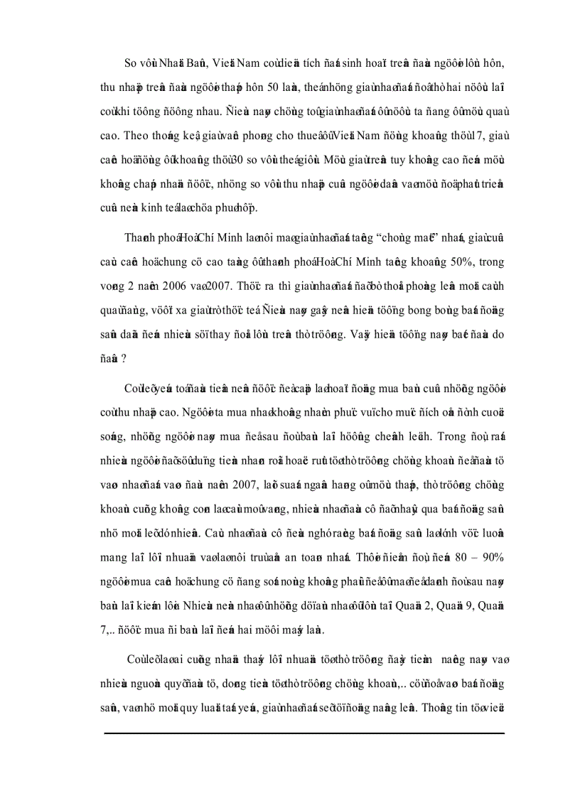 image for page Phân tích thị trường bất động sản Tp HCM liên hệ với thị trường Mỹ