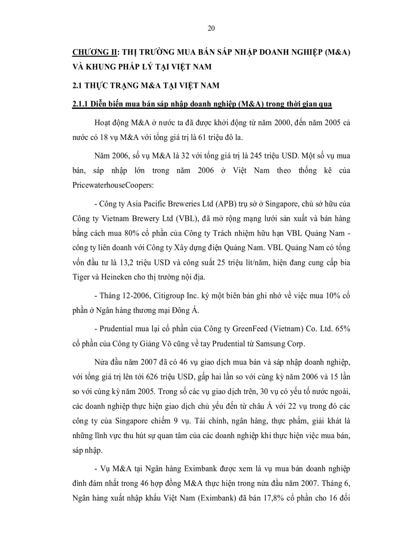 image for page Khung pháp lý về hoạt động mua bán sát nhập doanh nghiệp ở Việt Nam