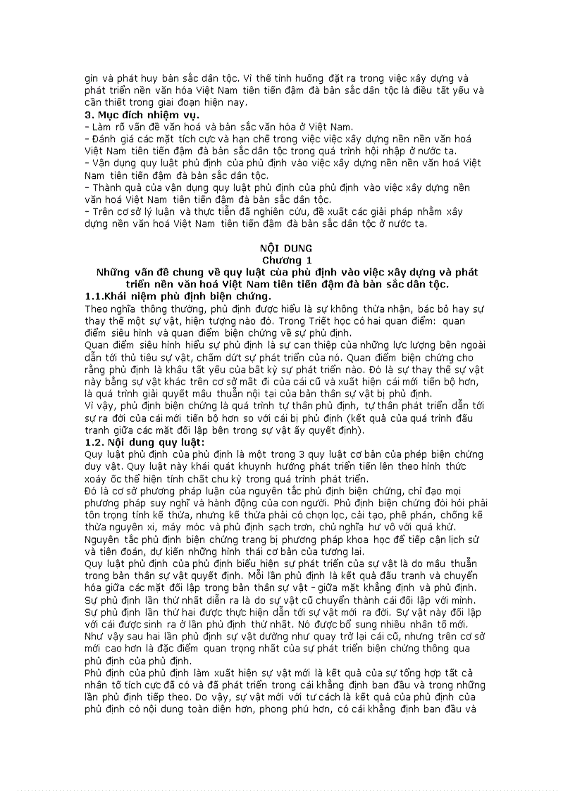 image for page Vận Dụng Quy Luật Phủ Định Của Phủ Định Vào Xây Dựng Nền Văn Hóa Việt Nam Tiên Tiến