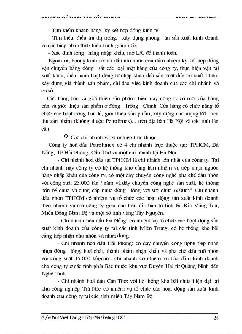 image for page Marketing Mix trong kinh doanh dầu lon ở Công ty hoá dầu Petrolimex PLC