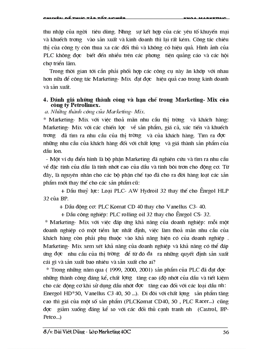 image for page Marketing Mix trong kinh doanh dầu lon ở Công ty hoá dầu Petrolimex PLC