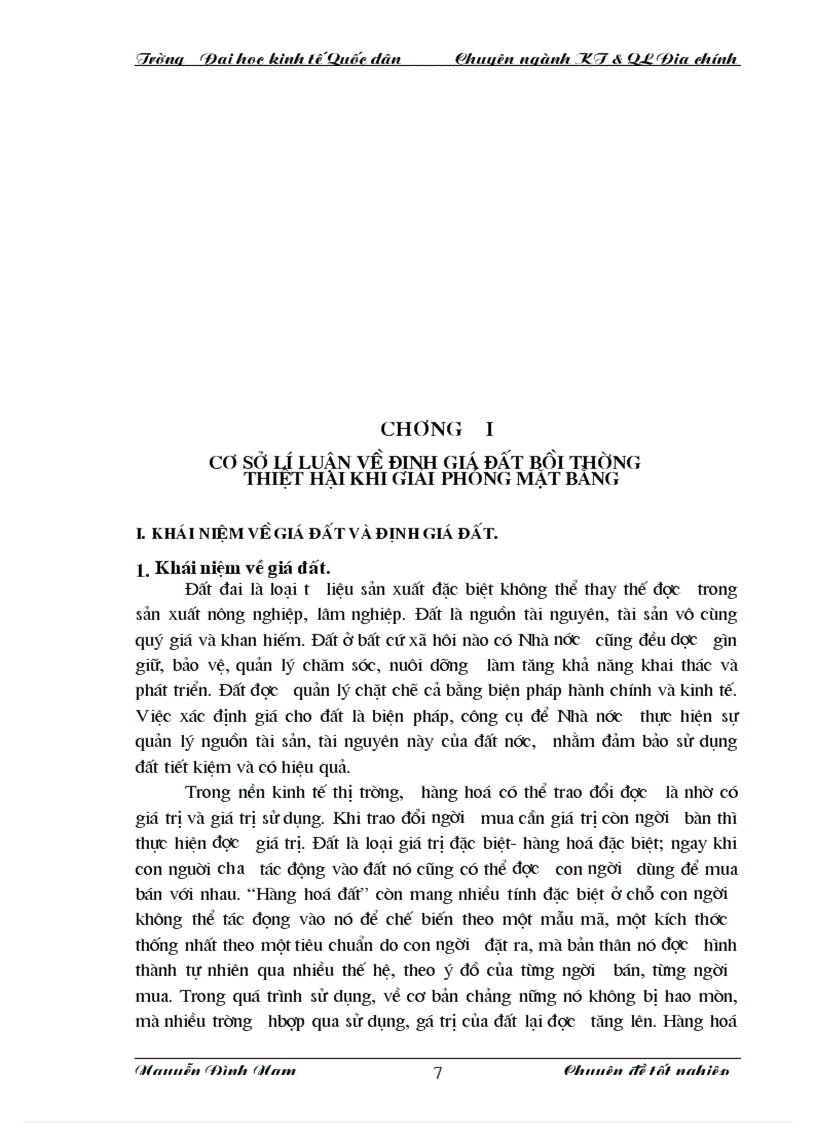 image for page Thực trạng và giải pháp nhằm hoàn thiện công tác xác định giá đất bồi th ường thiệt hại khi giải phóng mặt bằng trên địa bàn Huyện Từ Liêm Thành phố Hà Nội