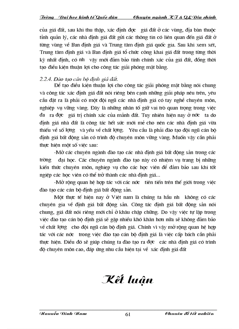 image for page Thực trạng và giải pháp nhằm hoàn thiện công tác xác định giá đất bồi th ường thiệt hại khi giải phóng mặt bằng trên địa bàn Huyện Từ Liêm Thành phố Hà Nội