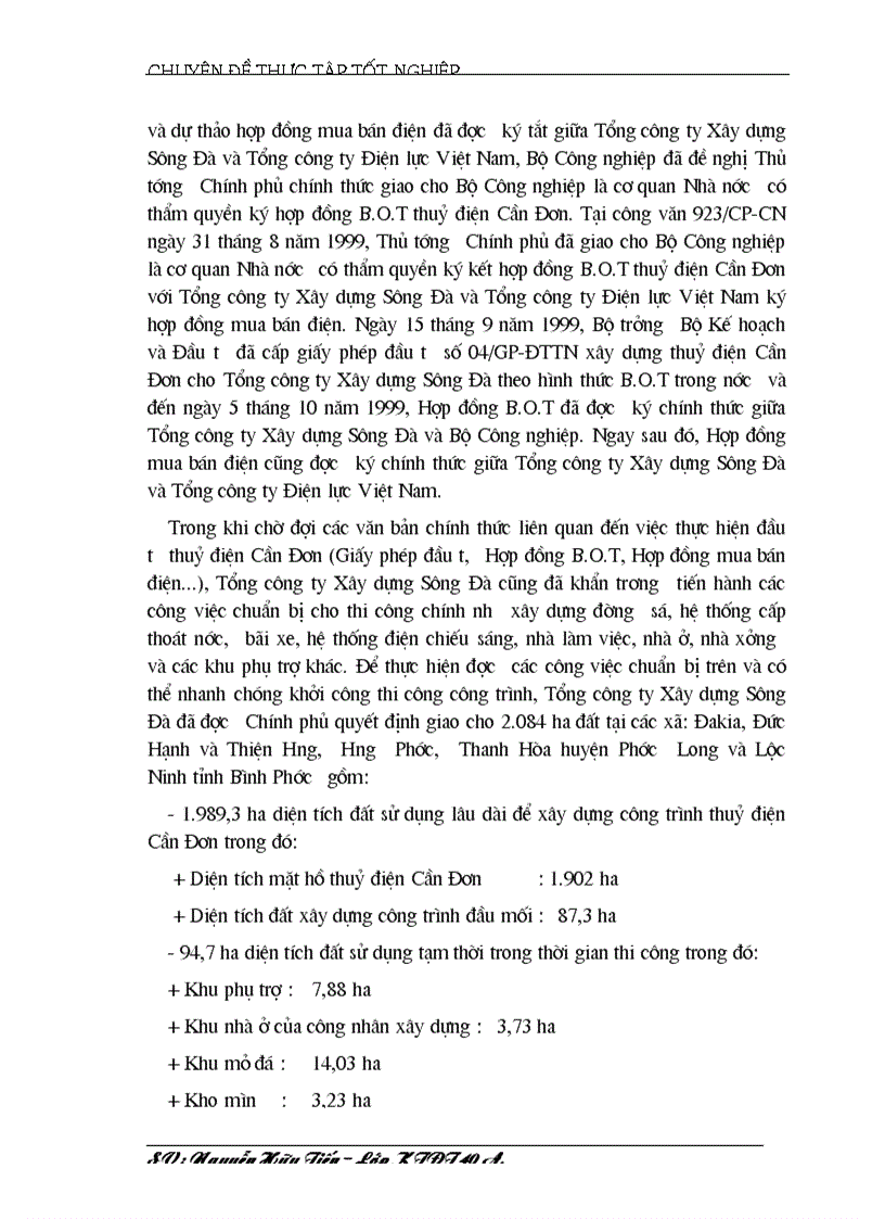 image for page Đầu tư phát triển theo hình thức B O T trong n ớc tại Tổng công ty xây dựng Sông Đà thực trạng và giải pháp