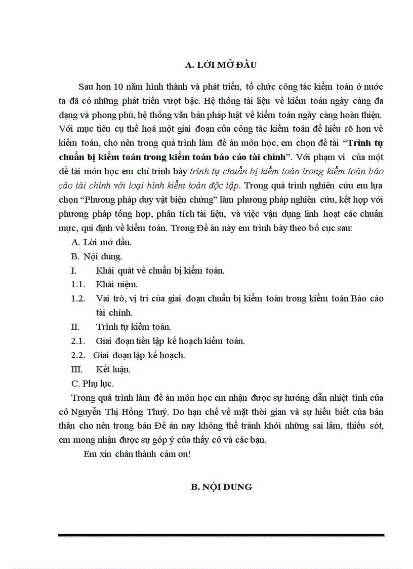 image for page Trình tự chuẩn bị kiểm toán