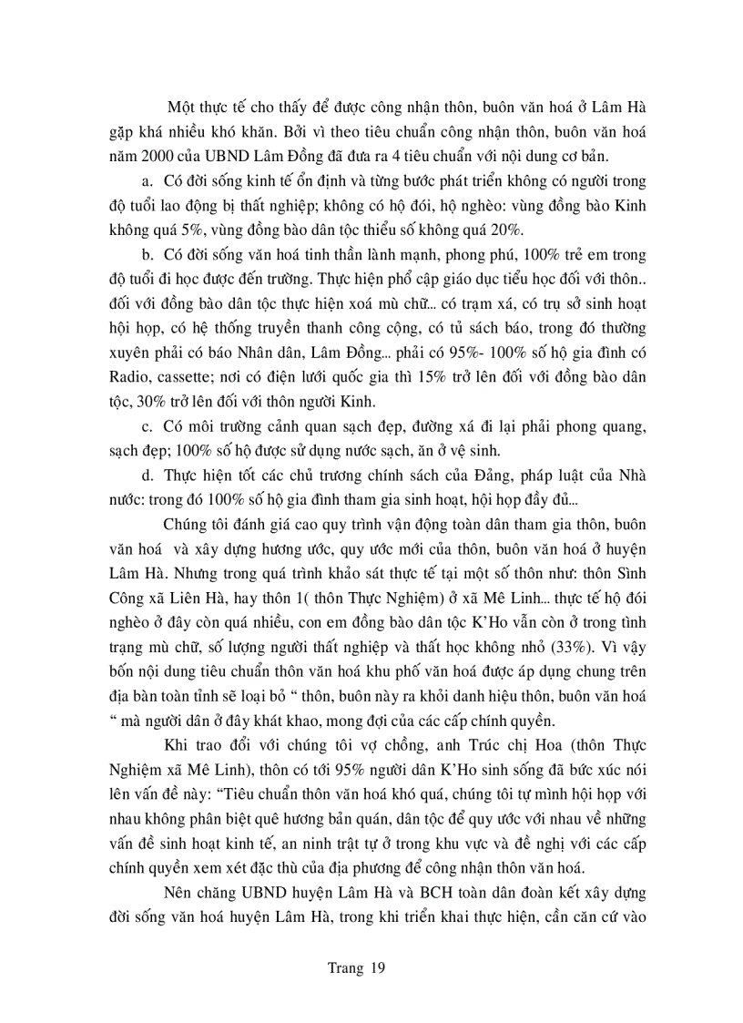 image for page Đánh giá quy trình soạn thảo nội dung và tổ chức thực hiện hương ước quy ước mới trong thôn văn hóa ở huyện Lâm Hà Lâm Đồng