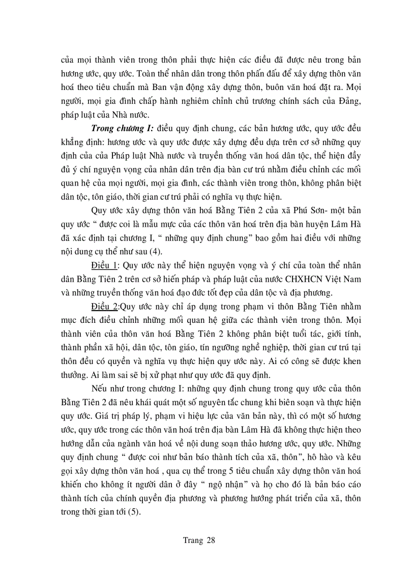 image for page Đánh giá quy trình soạn thảo nội dung và tổ chức thực hiện hương ước quy ước mới trong thôn văn hóa ở huyện Lâm Hà Lâm Đồng