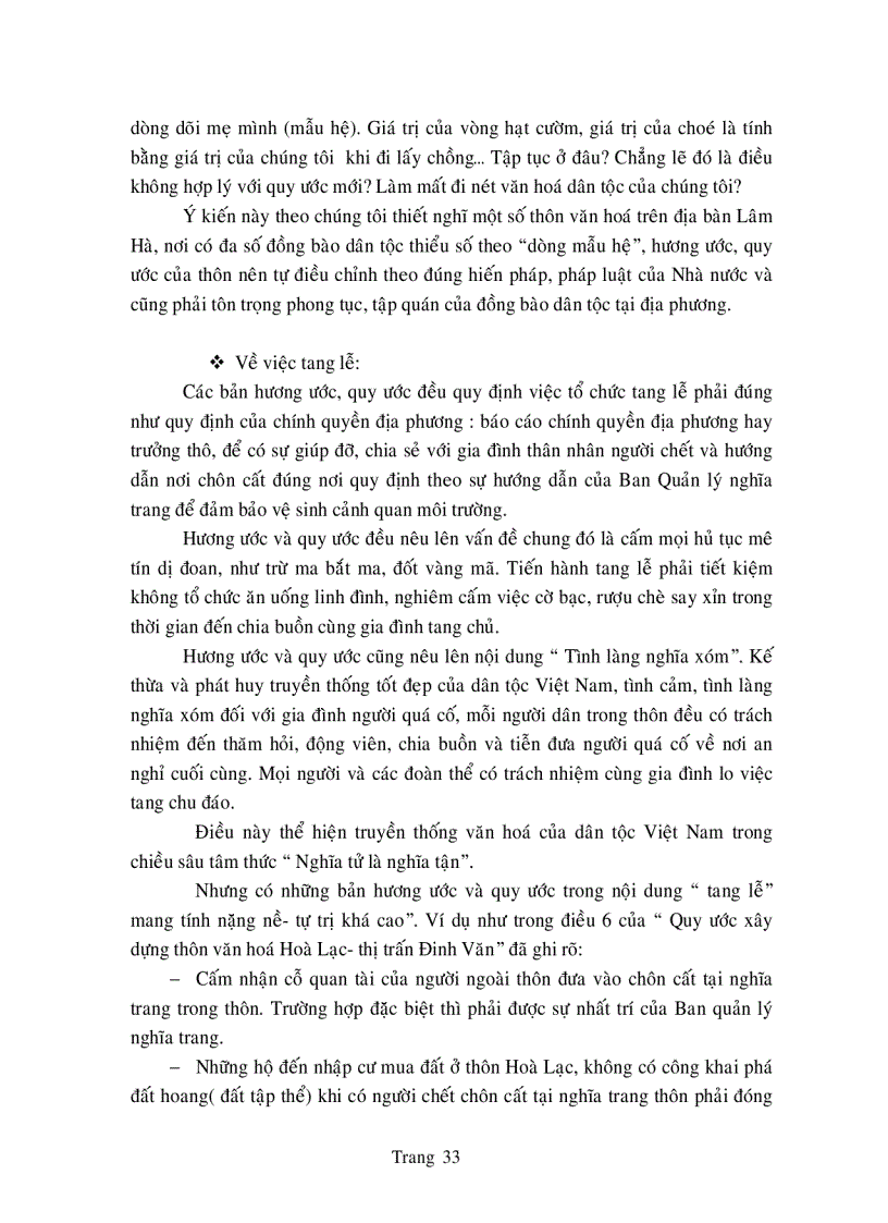 image for page Đánh giá quy trình soạn thảo nội dung và tổ chức thực hiện hương ước quy ước mới trong thôn văn hóa ở huyện Lâm Hà Lâm Đồng