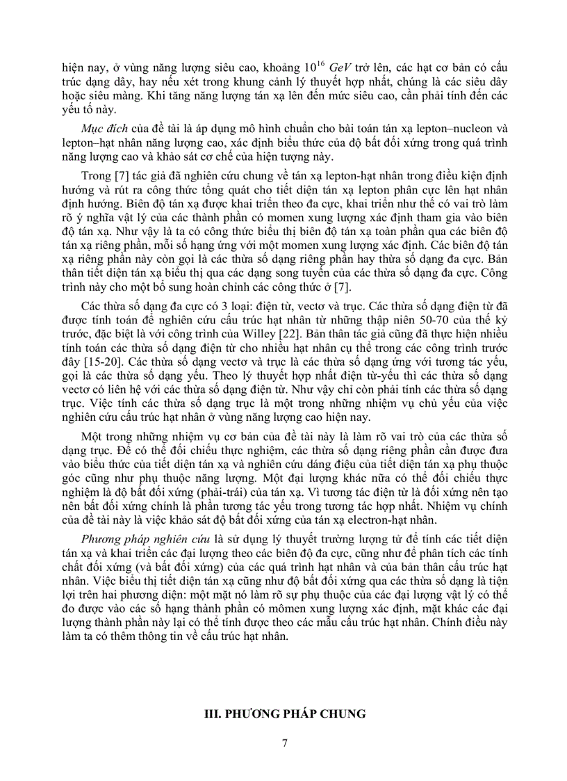 image for page Bất đối xứng trong tương tác LEPTON Hạt nhân năng lượng cao