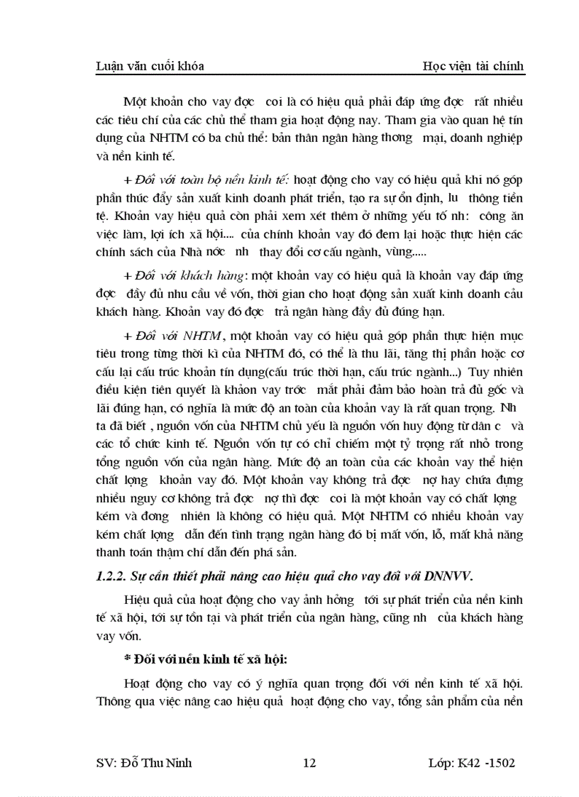 image for page Nâng cao hiệu quả hoạt động cho vay đối với doanh nghiệp vừa và nhỏ tại chi nhánh NHCT Hoàn Kiếm Thực trạng và giải pháp