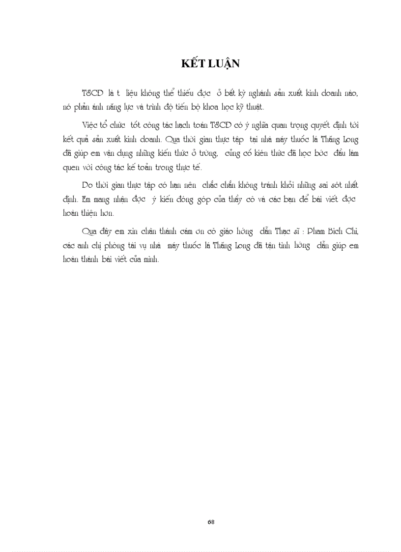 image for page Công tác kế toán tài sản cố định với việc nâng cao hiệu quả sử dụng tài sản cố định tại Nhà máy Thuốc lá Thăng Long