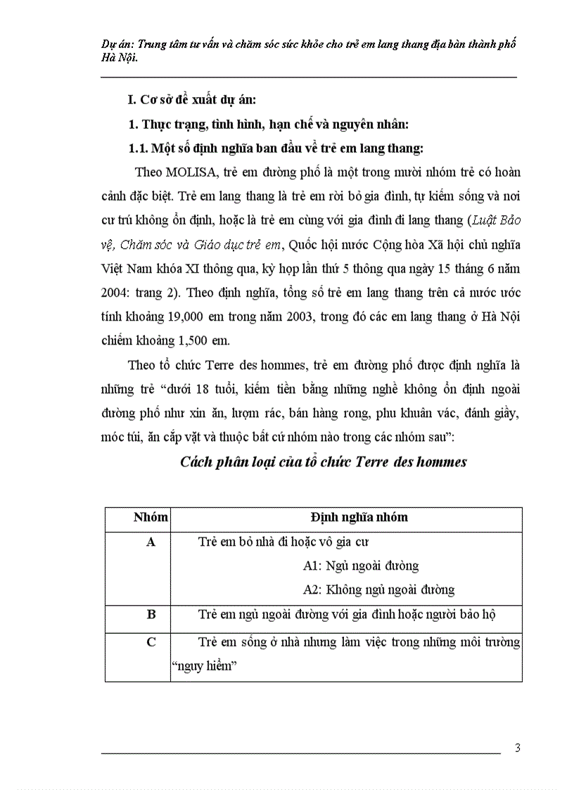 image for page Trung tâm tư vấn và chăm sóc sức khỏe cho trẻ em lang thang địa bàn TP Hà Nội