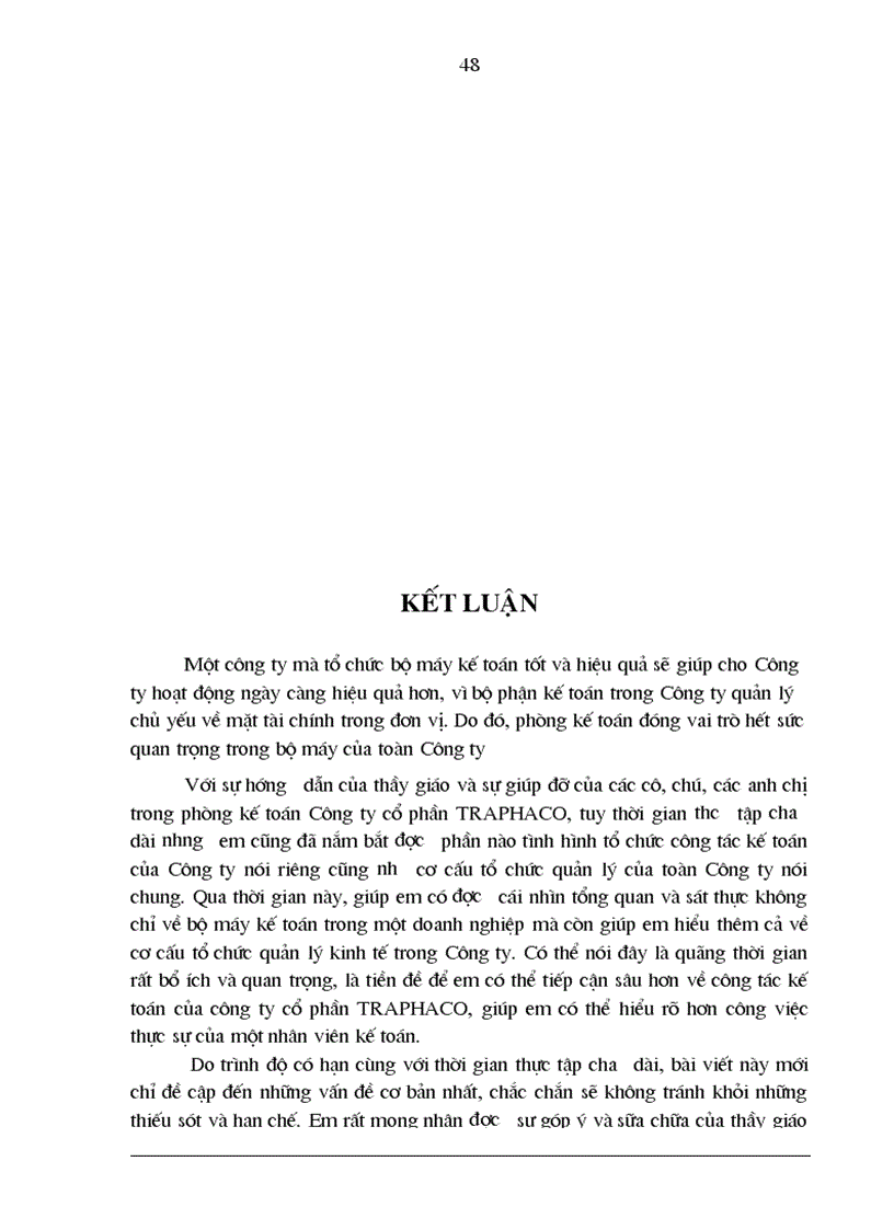 image for page Thực trạng tổ chức công tác kế toán tại Công ty CP TRAPHACO lt kiến tập gt