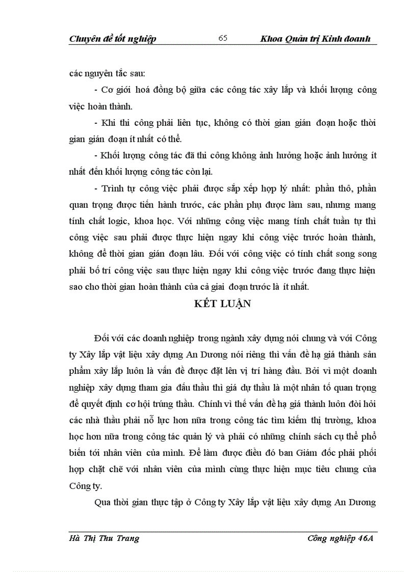 image for page Một số biện pháp nhằm hạ giá thành sản phẩm xây lắp tại Công ty Xây lắp vật liệu xây dựng An Dương