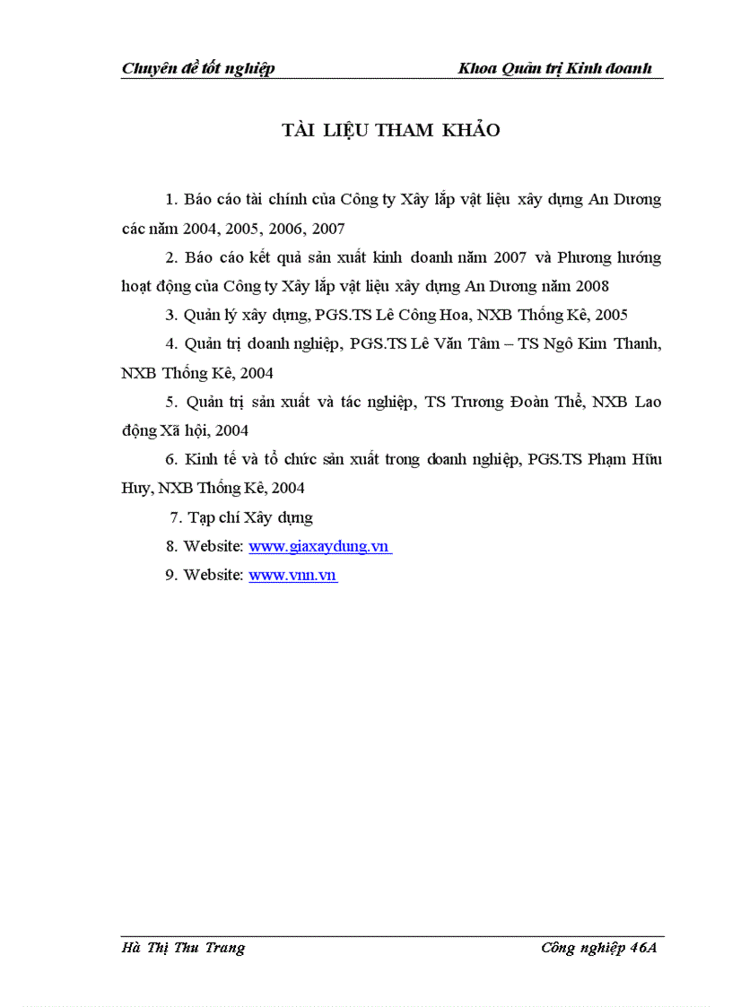 image for page Một số biện pháp nhằm hạ giá thành sản phẩm xây lắp tại Công ty Xây lắp vật liệu xây dựng An Dương