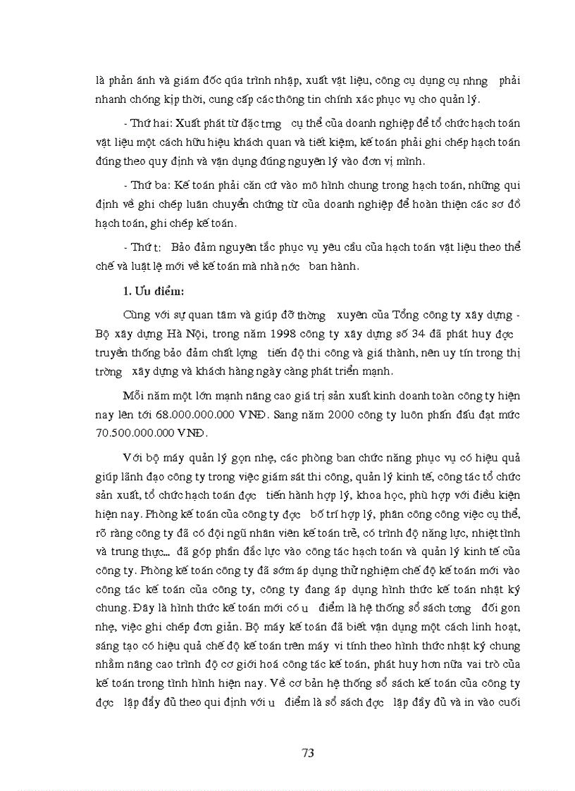 image for page Tổ chức công tác kế toán nguyên vật liệu công cụ dụng cụ ở Công ty Xây dựng số 34