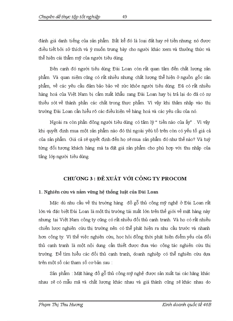 image for page Nghiên cứu thị trường Đài Loan phục vụ hoạt động xuất khẩu hàng đồ gỗ thủ công mỹ nghệ của Công ty PROCOM