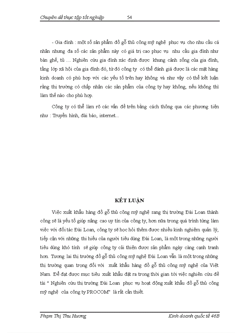 image for page Nghiên cứu thị trường Đài Loan phục vụ hoạt động xuất khẩu hàng đồ gỗ thủ công mỹ nghệ của Công ty PROCOM
