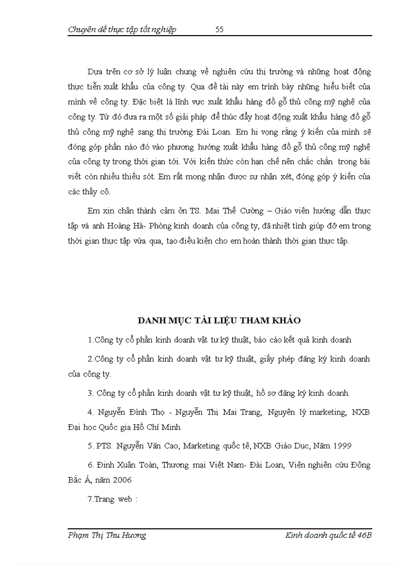 image for page Nghiên cứu thị trường Đài Loan phục vụ hoạt động xuất khẩu hàng đồ gỗ thủ công mỹ nghệ của Công ty PROCOM