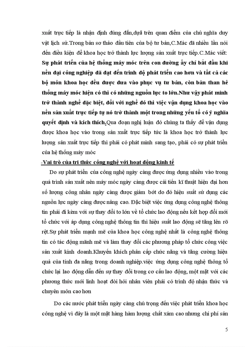 image for page Luận chứng vai trò của tri thức khoa học công nghệ với phát triển kinh tế