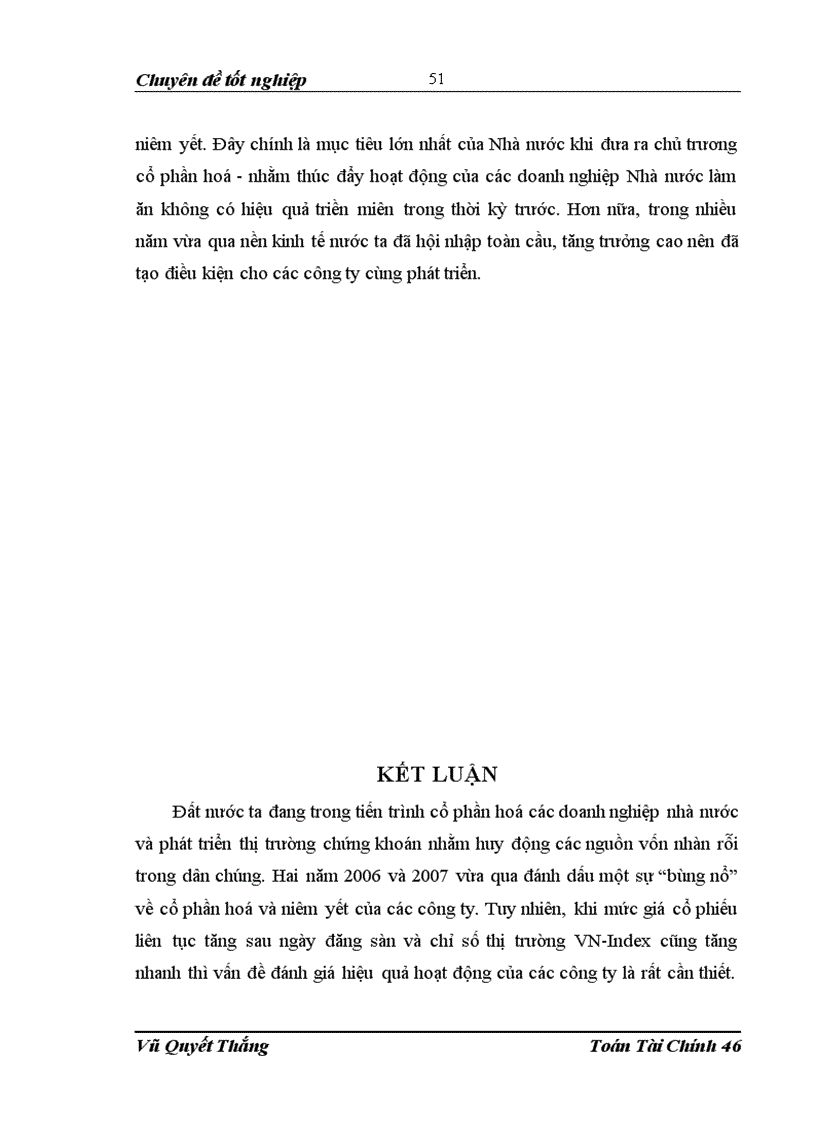 image for page Mô hình đánh giá ảnh hưởng của 1 số nhân tố đến hiệu quả hoạt động của Công ty sau khi niêm yết