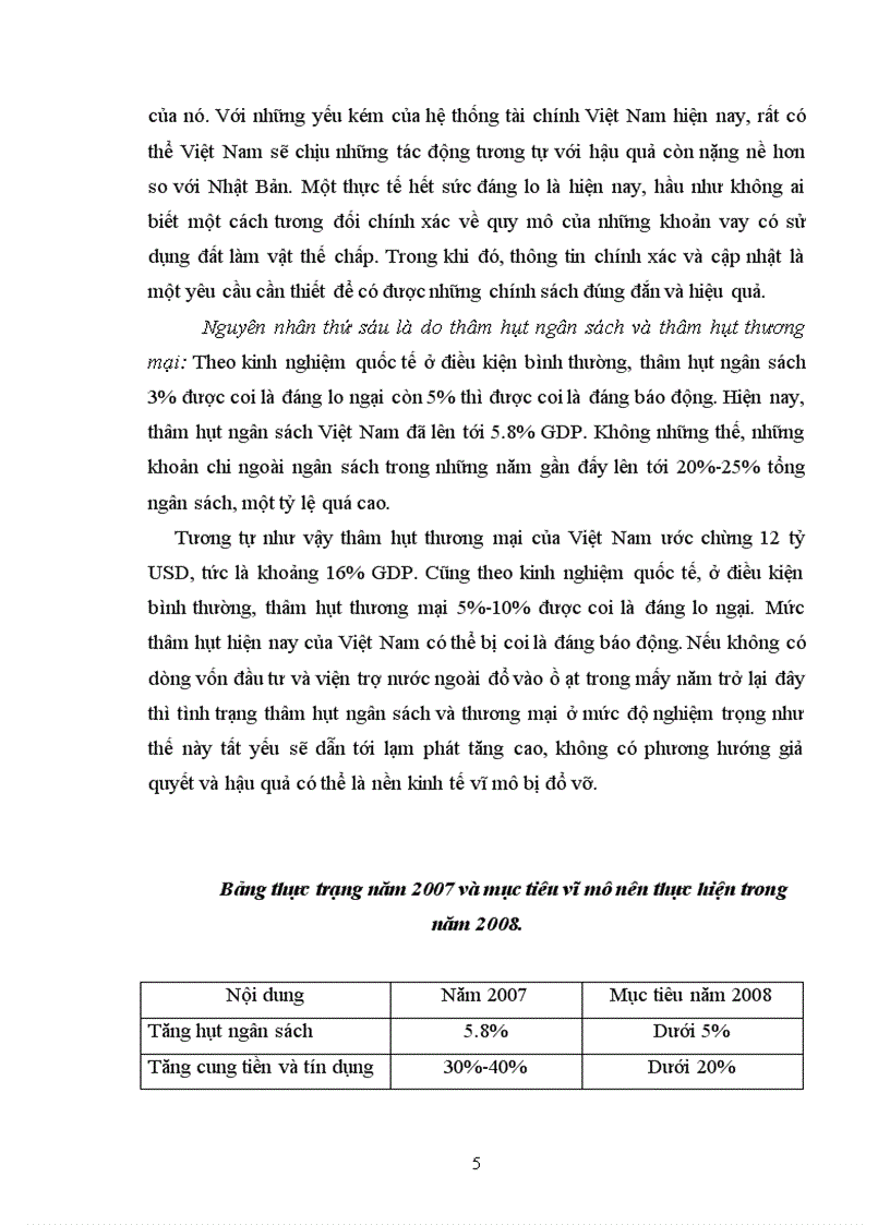 Kiềm chế lạm phát tăng cao năm 2007