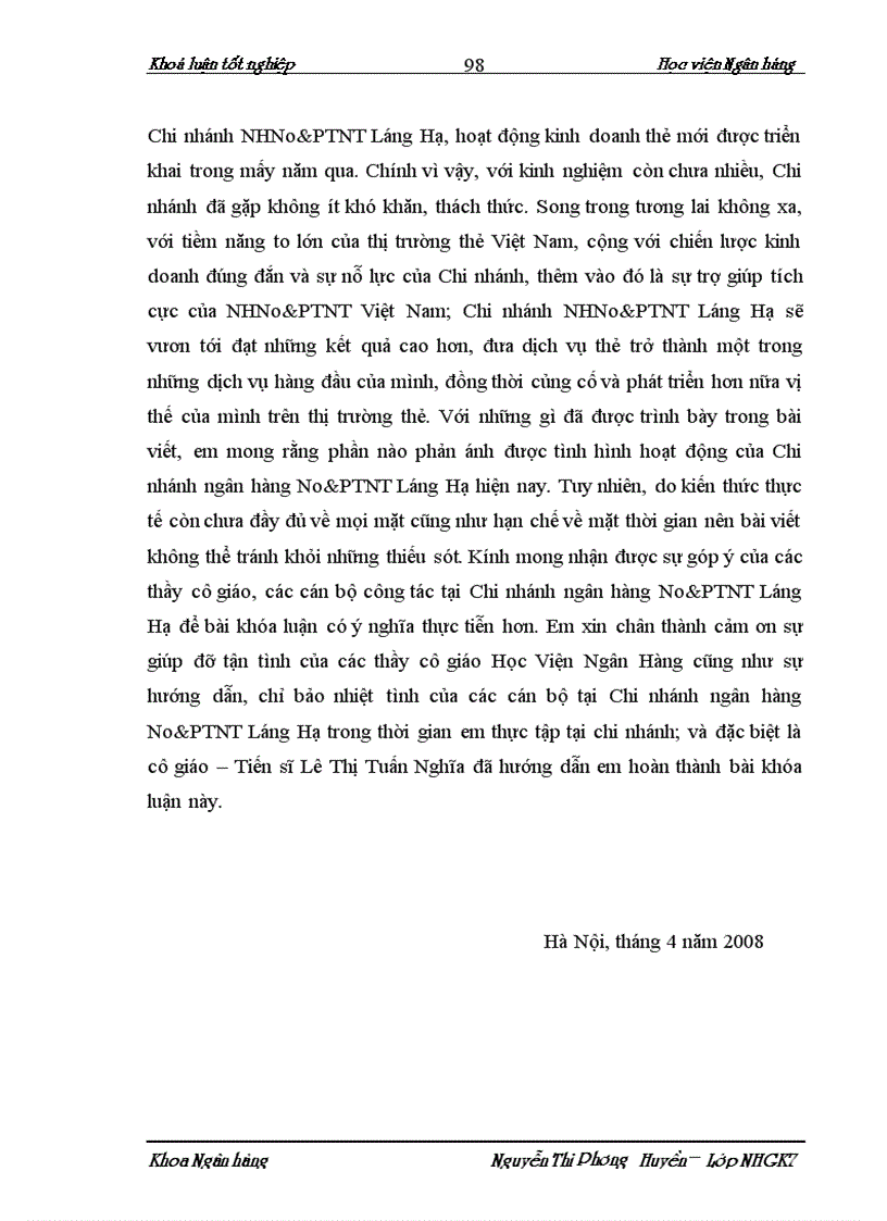 image for page Giải pháp phát triển dịch vụ thanh toán thẻ tại Chi nhánh ngân hàng NHNo PTNT AgriBank Láng Hạ