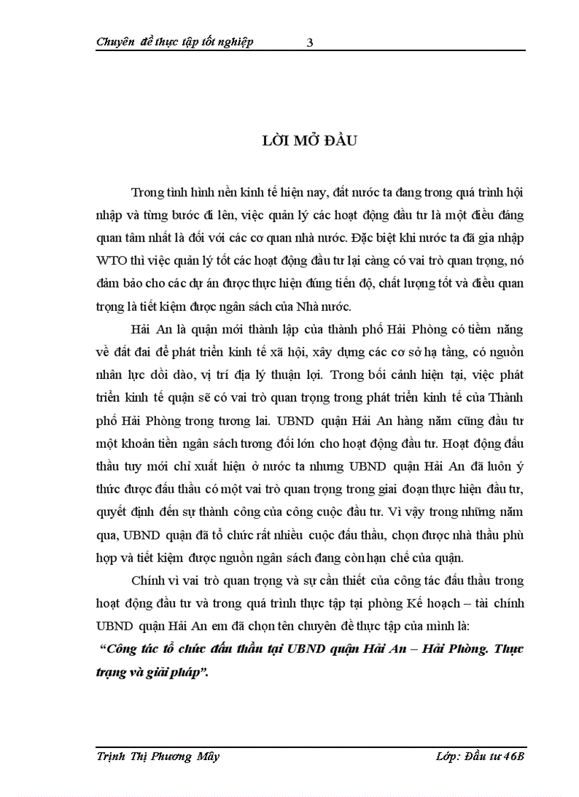 image for page Công tác tổ chức đấu thầu tại UBND quận Hải An Hải Phòng Thực trạng và giải pháp