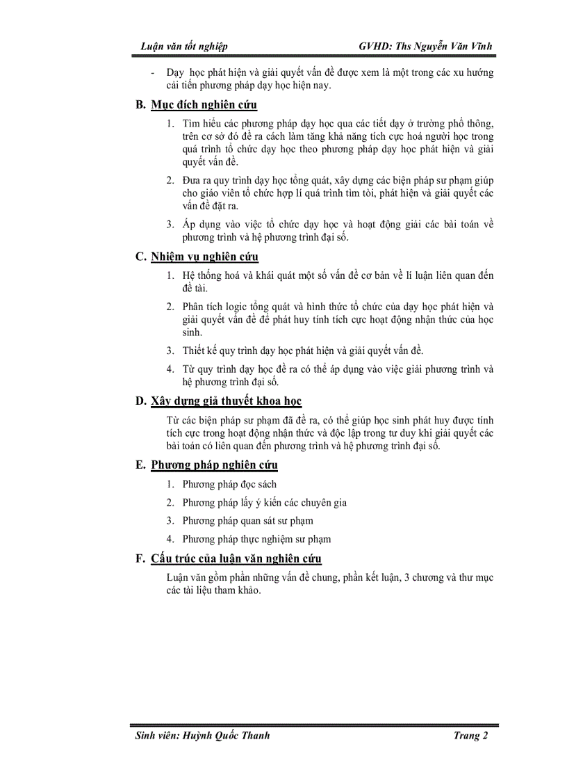 image for page Cải tiến phương pháp dạy học với yêu cầu tích cực hoá hoạt động học tập theo hướng giúp học sinh phát hiện và giải quyết vấn đề qua việc tổ chức dạy học phương trình và hệ phương trìn