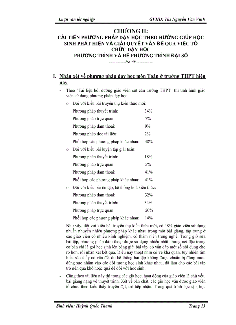 image for page Cải tiến phương pháp dạy học với yêu cầu tích cực hoá hoạt động học tập theo hướng giúp học sinh phát hiện và giải quyết vấn đề qua việc tổ chức dạy học phương trình và hệ phương trìn