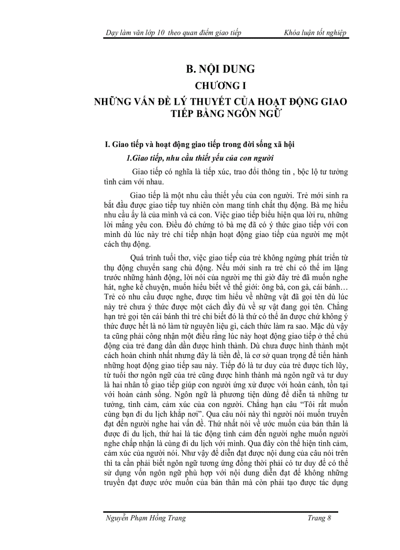 image for page Dạy làm văn lớp 10 theo quan điểm giao tiếp