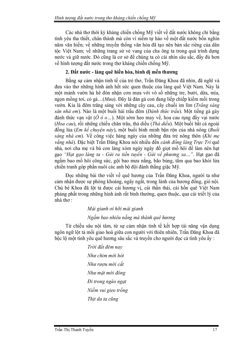 image for page Hình tượng đất nước trong thơ kháng chiến chống Mỹ