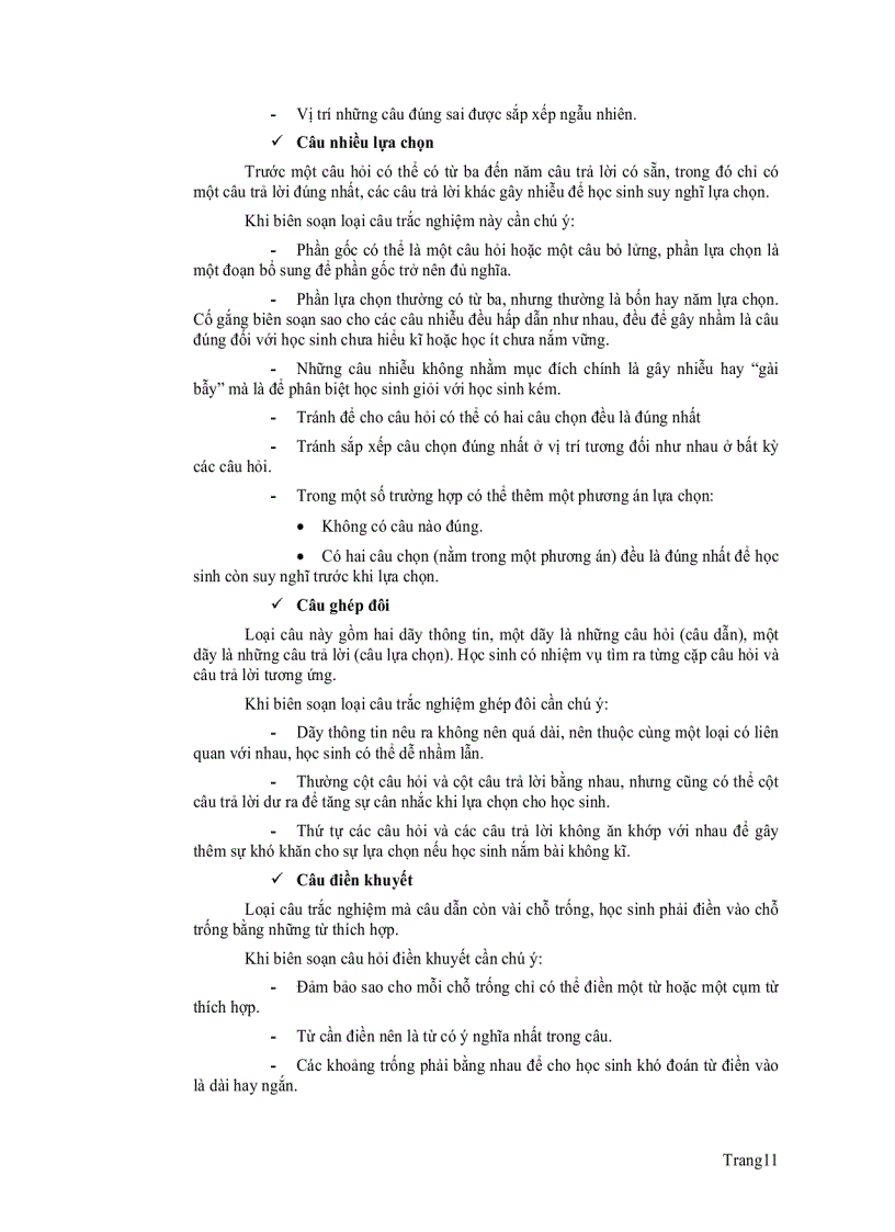 image for page Nghiên cứu xây dựng câu hỏi trắc nghiệm khách quan nhiều lựa chọn chương các định luật bảo toàn trong chương trình vật lý 10