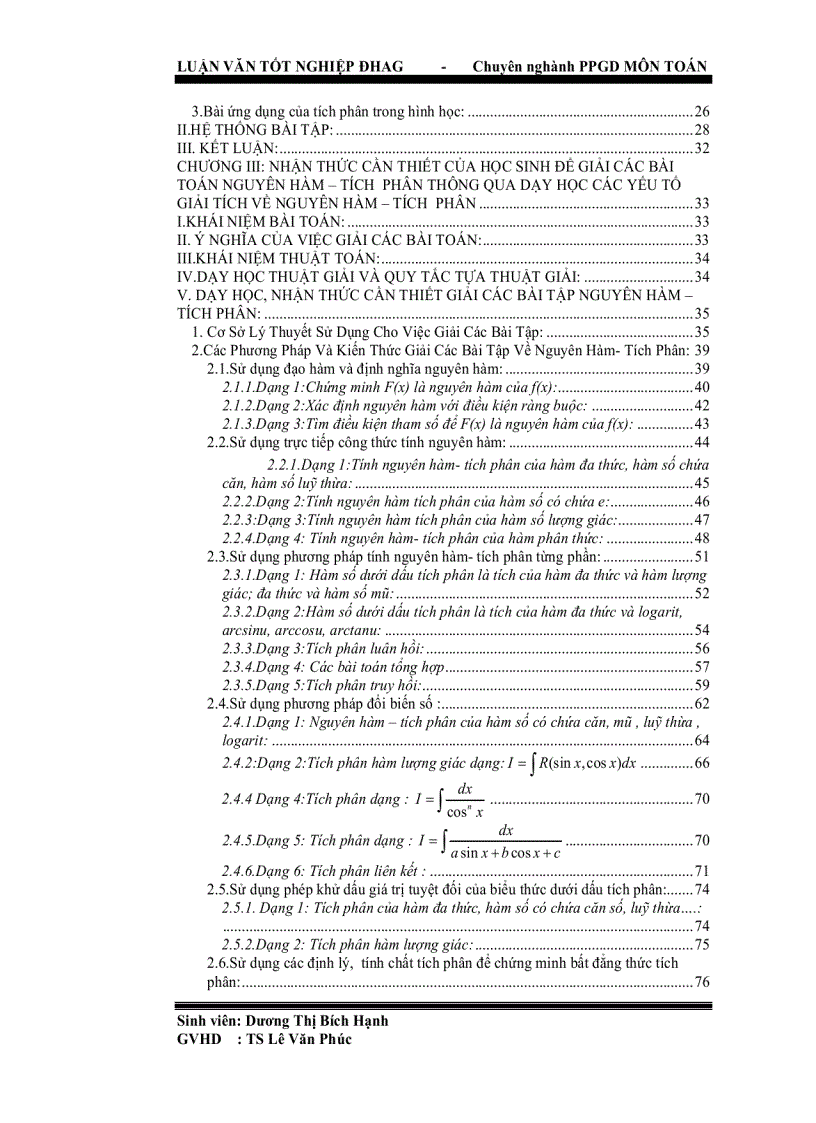 image for page Tăng cường hoạt động nhận thức của học sinh thông qua việc dạy học các yếu tố giải tích nguyên hàm tích phân ở trung học phổ thông