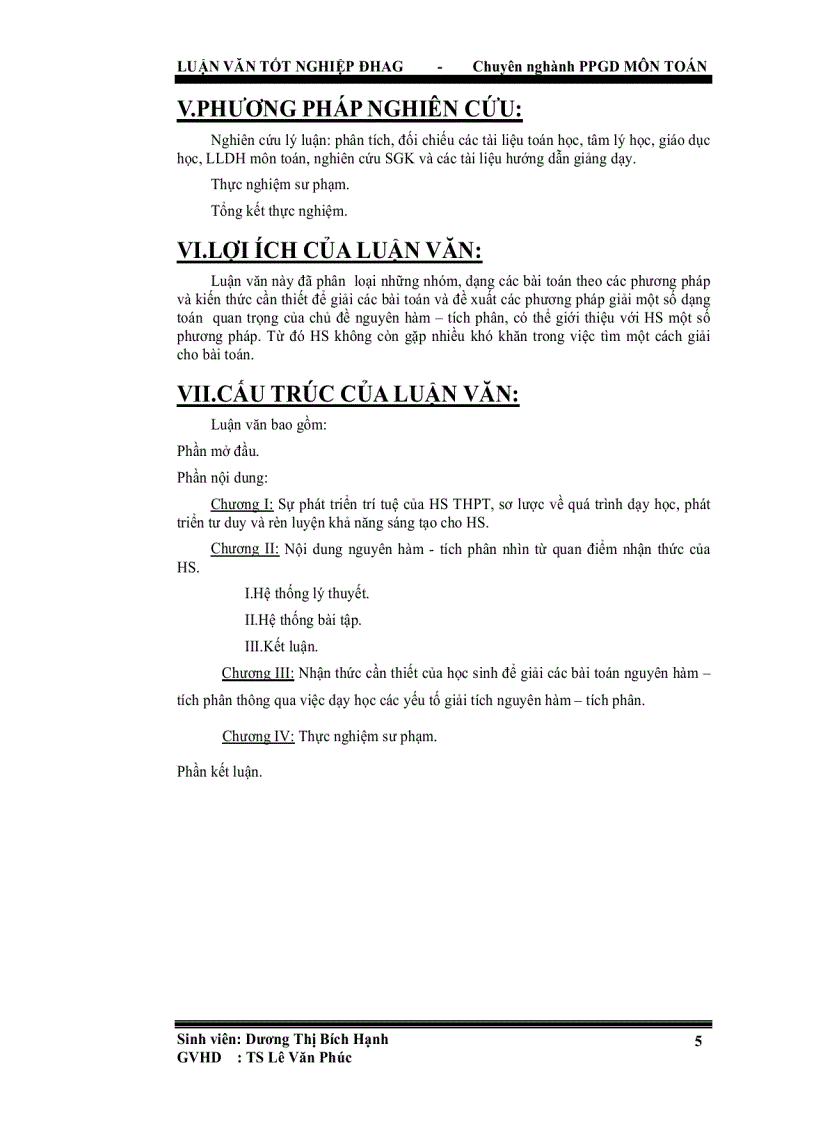 image for page Tăng cường hoạt động nhận thức của học sinh thông qua việc dạy học các yếu tố giải tích nguyên hàm tích phân ở trung học phổ thông