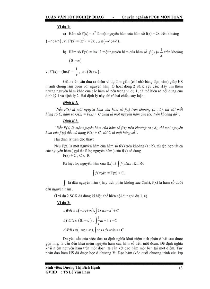 image for page Tăng cường hoạt động nhận thức của học sinh thông qua việc dạy học các yếu tố giải tích nguyên hàm tích phân ở trung học phổ thông