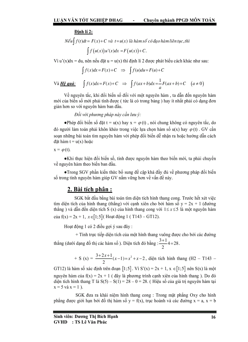 image for page Tăng cường hoạt động nhận thức của học sinh thông qua việc dạy học các yếu tố giải tích nguyên hàm tích phân ở trung học phổ thông