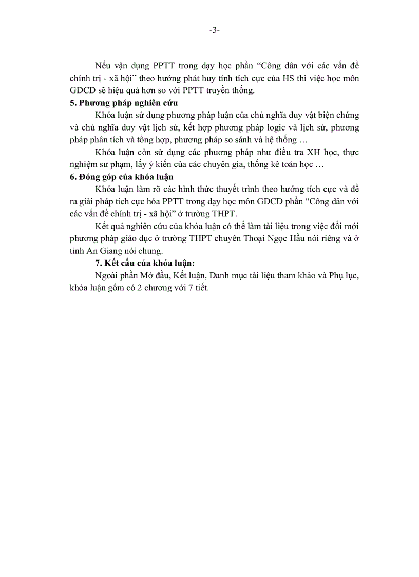 image for page Tích cực hóa phương pháp thuyết trình trong dạy học môn giáo dục công dân phần công dân với các vấn đề chính trị xã hội ở trường THPT chuyên Thoại Ngọc Hầu tỉnh An Giang