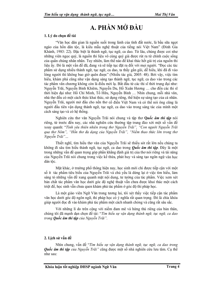 image for page Tìm hiểu sự vận dụng thành ngữ tục ngữ ca dao trong quốc âm thi tập của Nguyễn Trãi