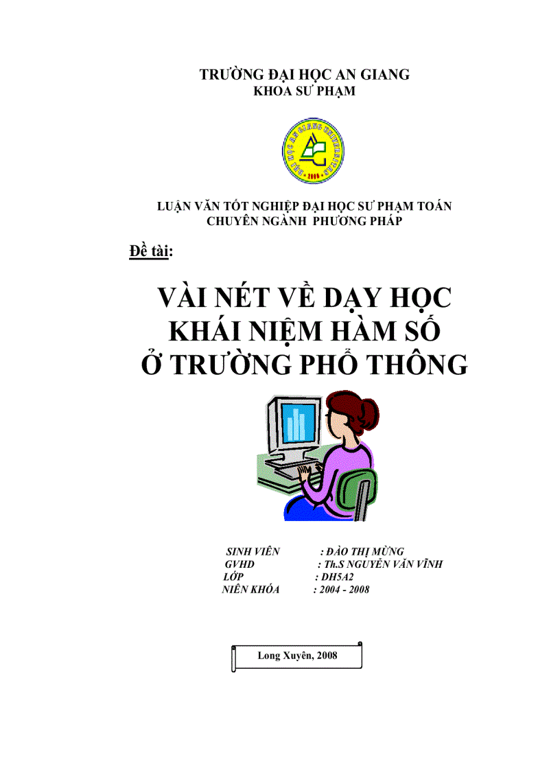 image for page Vài nét về dạy học khái niệm hàm số ở trường phổ thông