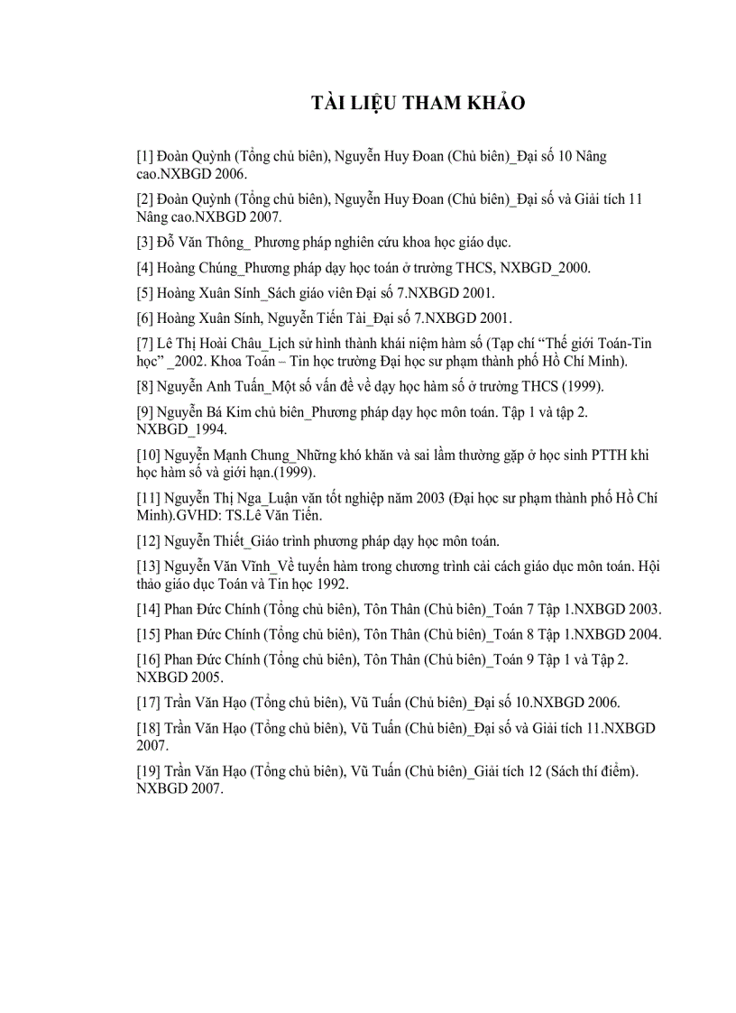 image for page Vài nét về dạy học khái niệm hàm số ở trường phổ thông