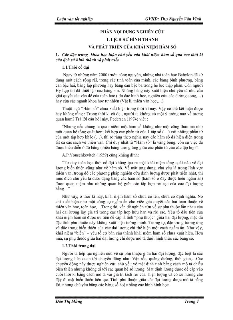 image for page Vài nét về dạy học khái niệm hàm số ở trường phổ thông