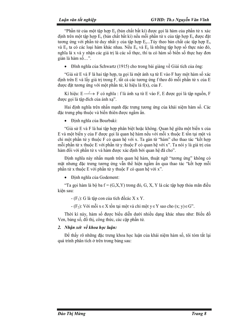 image for page Vài nét về dạy học khái niệm hàm số ở trường phổ thông