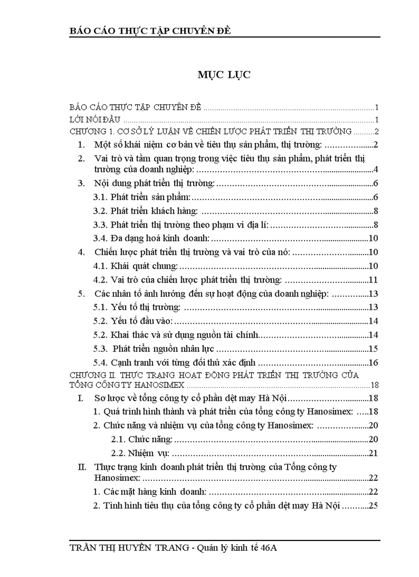 image for page Hoàn thiện chiến lược phát triển thị trường của tổng Công ty CP dệt may Hà Nội Hanosimex