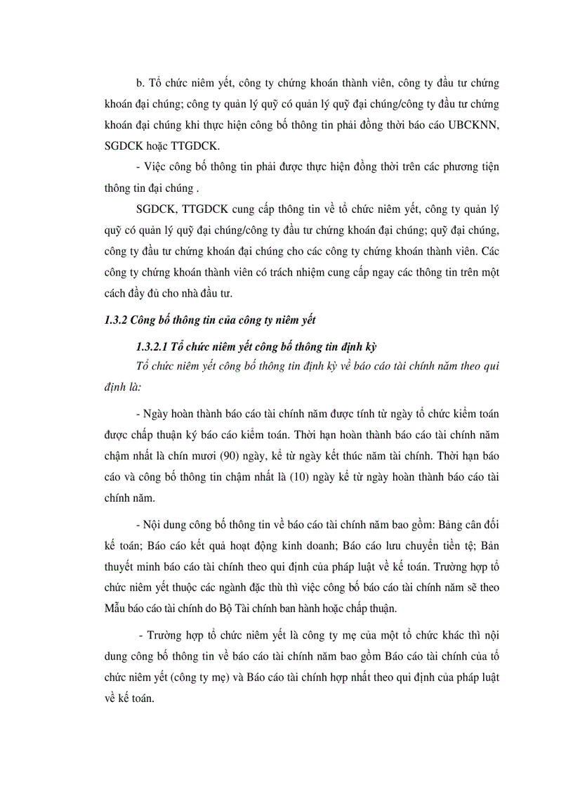 image for page Hoàn thiện việc trình bày và công bố thông tin báo cáo tài chính các công ty niêm yết tại Sở Giao Dịch Chứng Khoán Thành Phố Hồ Chí Minh