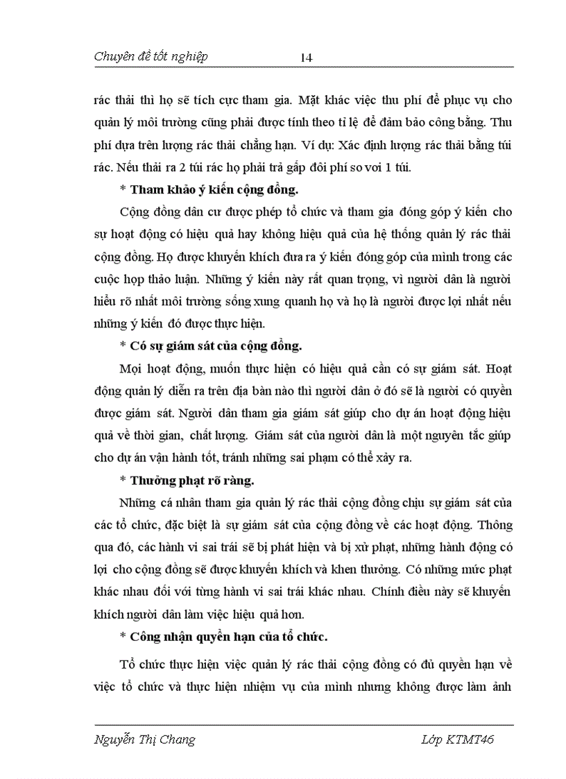 image for page Nghiên cứu mô hình quản lý rác thải dựa vào cộng đồng ở xã Dương Nội thành phố Hà Đông tỉnh Hà Tây